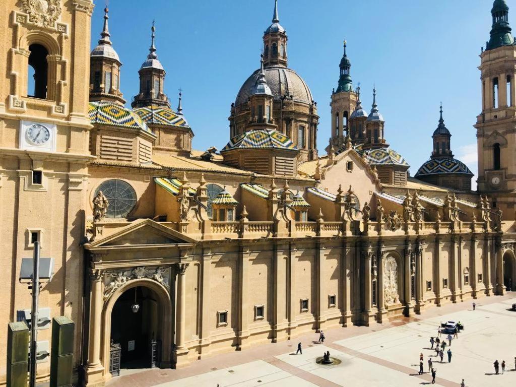 사라고사 Vtz El Balcon A La Basilica I - Vistas Inmejorables A La Basilica Del Pilar! 아파트 외부 사진